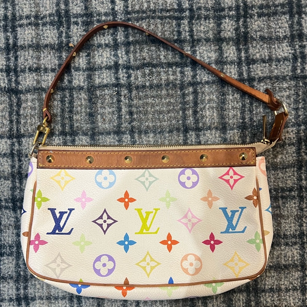 Authentic Louis Vuitton multicolor pochette